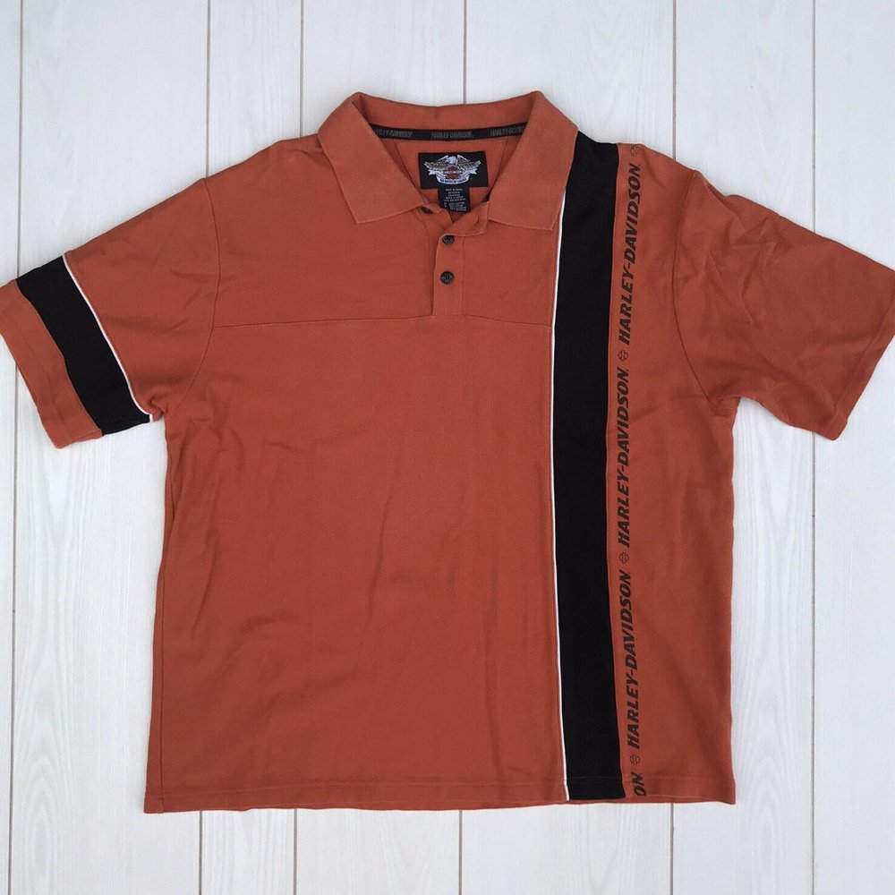 Harley-Davidson Color Block Polo Shirt Size XL